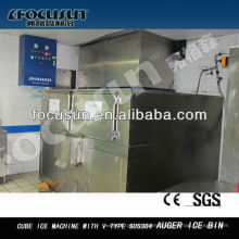 1,775kg/day industrial Cube Ice packing Machine for food processing and direct eating